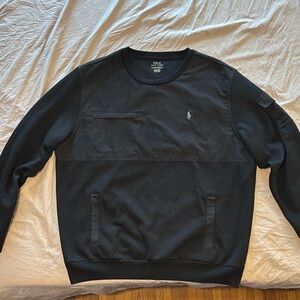 Polo Ralph Lauren Mens XL Pocket Sweatshirt Black